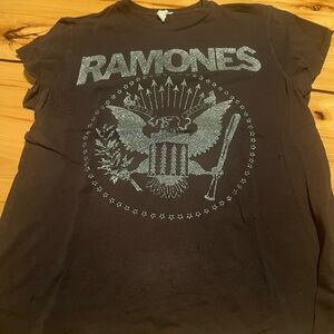 MadeWorn Black Ramones Graphic Tee
